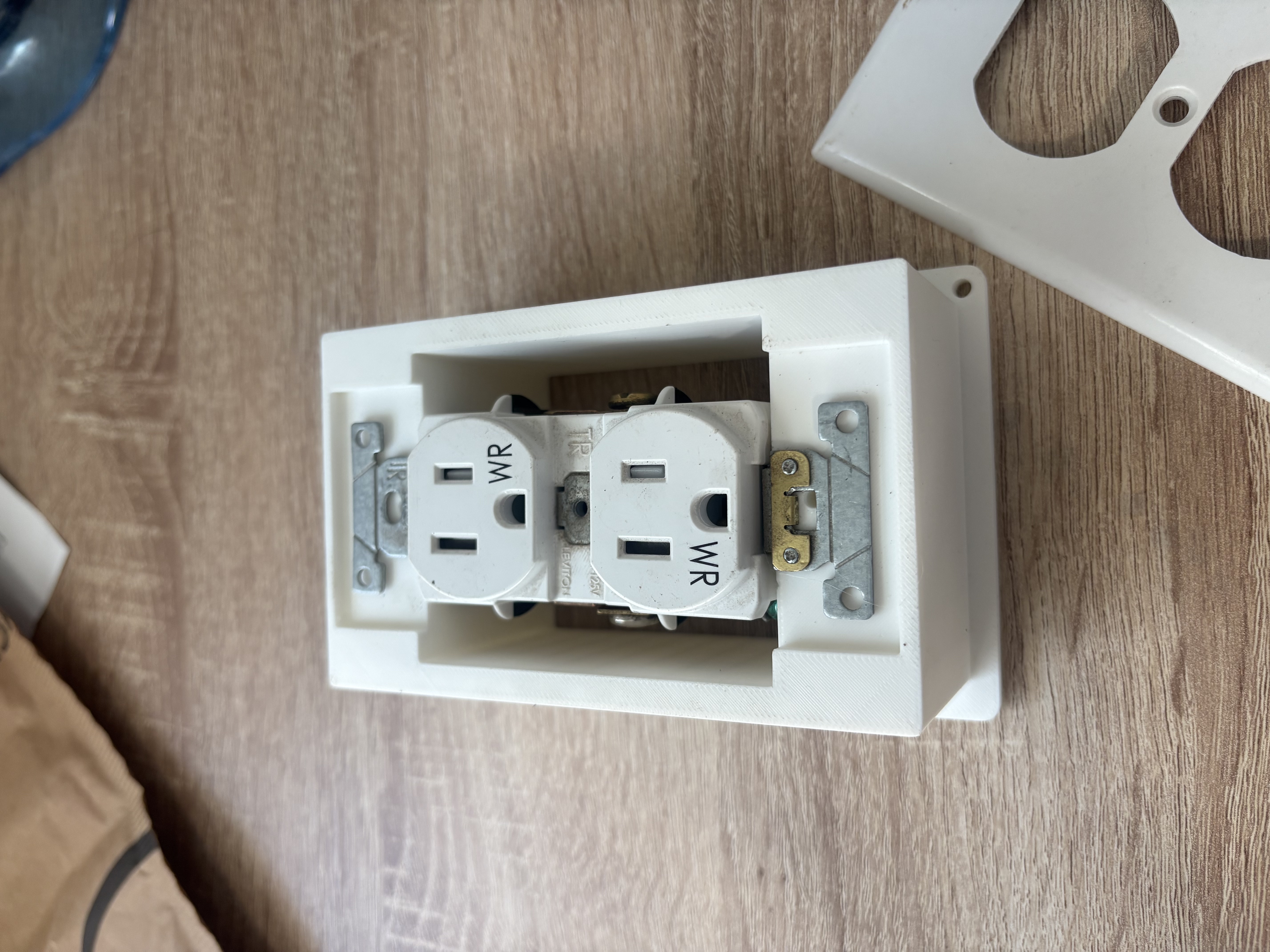 2-Inch Outlet Extension Enclosure Shell – Flush-Mount PETG Housing (No Electrical Components)